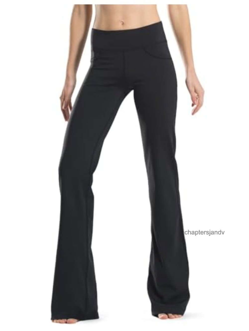 Bootcut yoga pants stretch pockets mid rise flared work casual